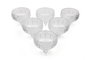 Hermia Juego de 6 Cuencos de Cristal Eye Plain Multicolor
